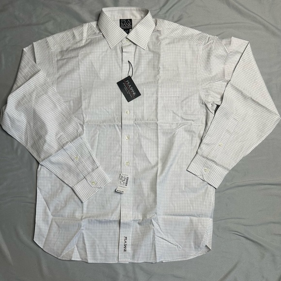 Jos. A. Bank Other - Jos. A. Bank White and Gray Checkered Dress Shirt Signature Collection.